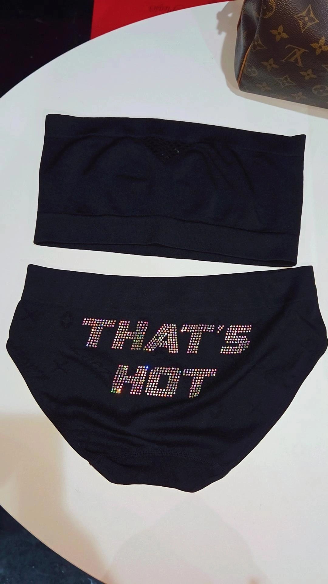 That’s Hot Rhinestone Tube & Panty Set 💋