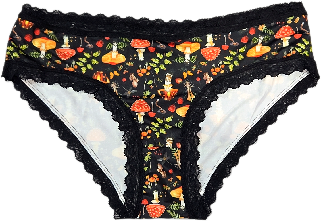 Pressure Period Panties – 
 Black Lace Brief