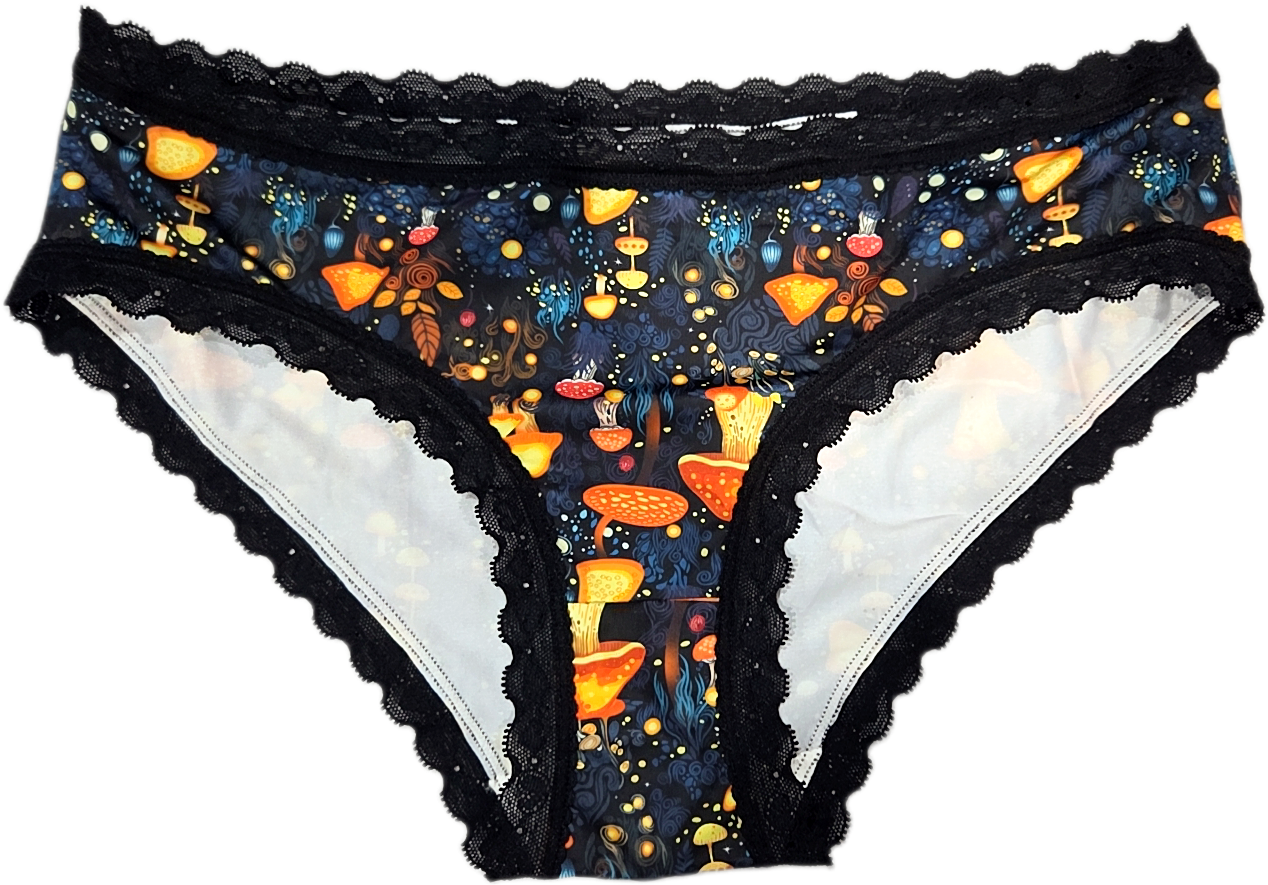 Pressure Period Panties – 
 Black Lace Brief