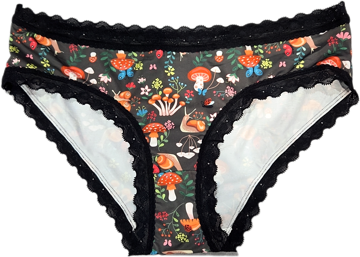 Pressure Period Panties – 
 Black Lace Brief