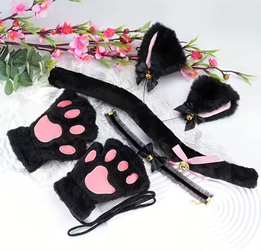 Midnight Meow 5-Piece Cat Costume Set