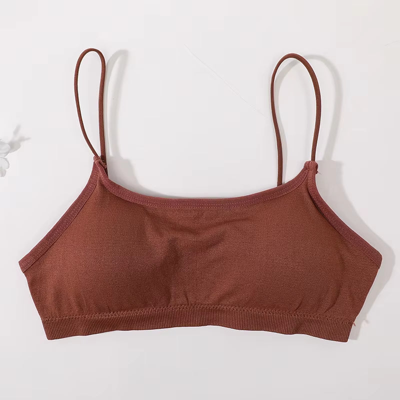 Seamless Bra Tube Tops Women Sexy Underwear Low Back Square Neck Lingerie Backless Bandeau Sexy Removable Pads Tube Bras