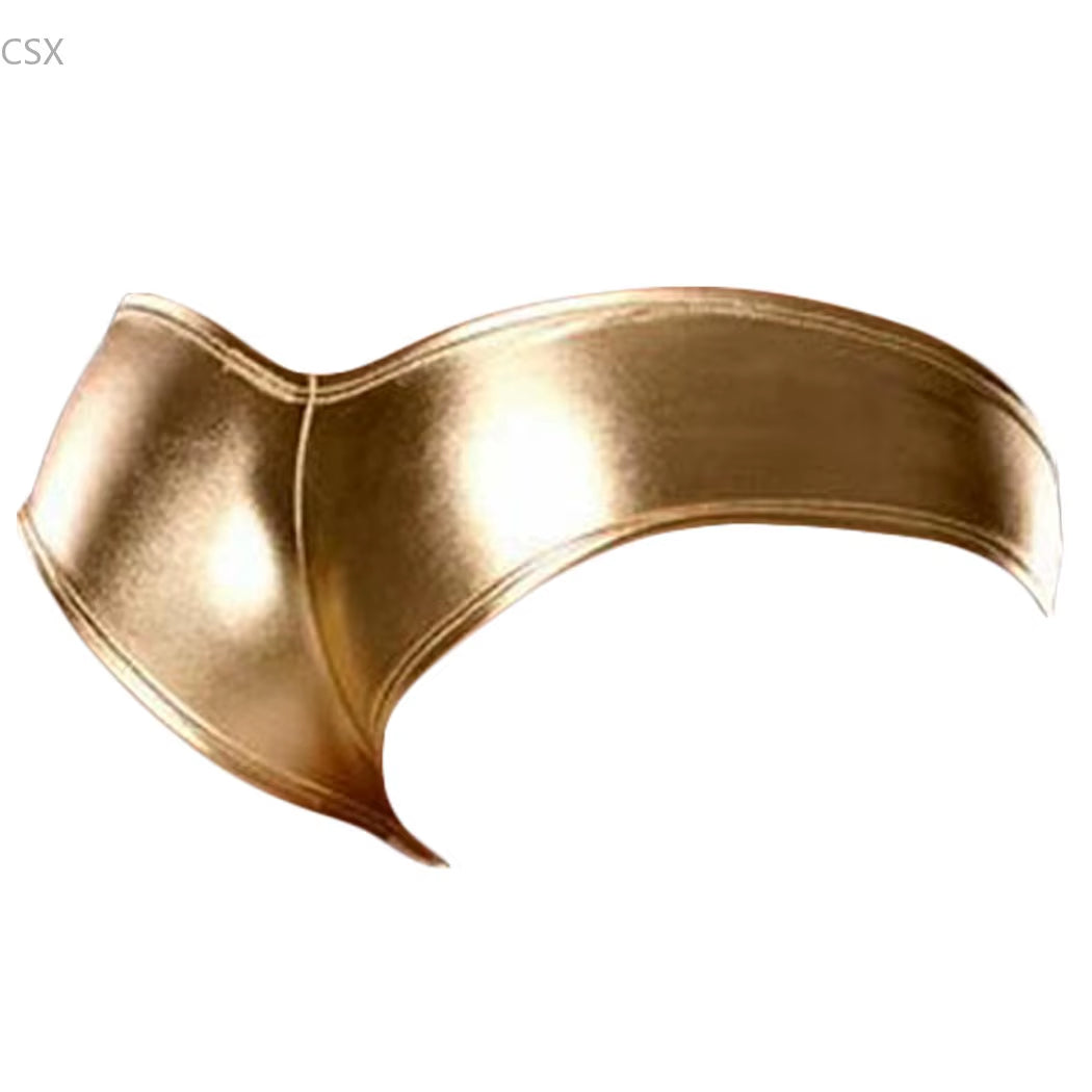 High Quality Briefs Women Panties Sexy Lingerie Shine Metallic Hot Shorts Panty Thong One Size 50