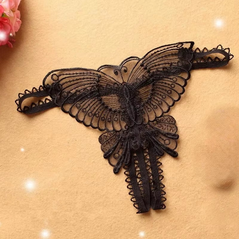 Low-Rise Women Lingerie Women Lace-Patterned Sexy Underwear Female Underpants Solid Color Transparent Panty Intimates