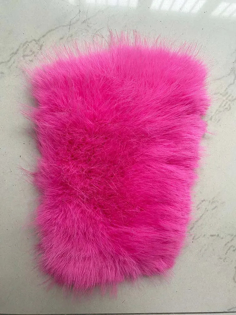 High Quality Cropped Fur Top FAUX Fox Fur Coat Woman Turn down Fur Collar Winter Fur Coats Woman Clothes Fluffy Jacket