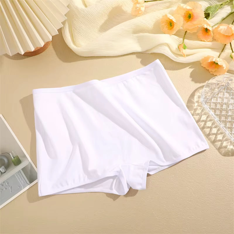 New Women'S Panties Cotton Seamless Sports Boxers Underwear Female Solid Color Briefs Cozy Lingerie Intimate Underpants XS-XL