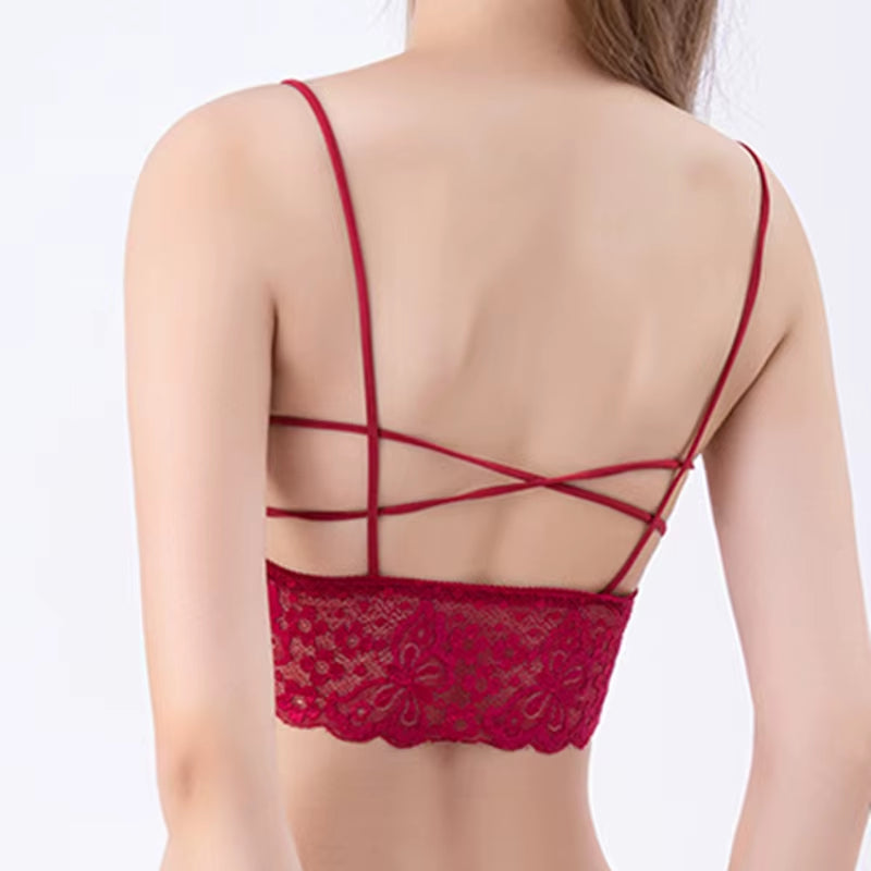 Women Lingerie Set Deep V Backless Bra Set Low Rise Thongs Panties Female Sexy Brassiere Underwear Set Bralette Intimates