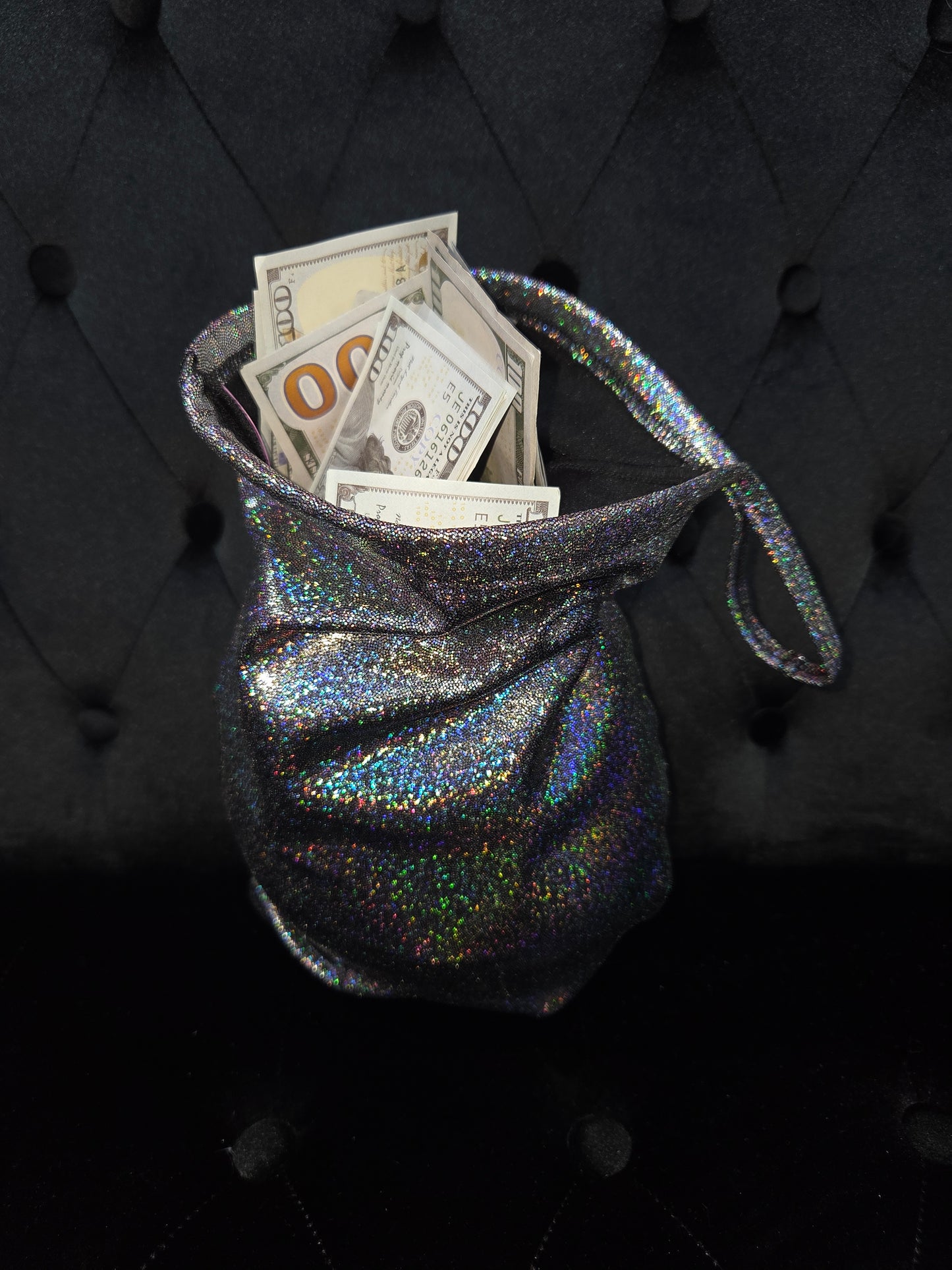 Pressure  Iridescent Money Bag