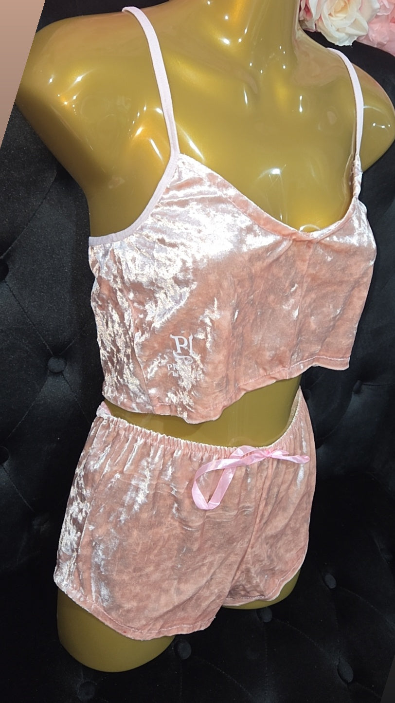 Velvet Two-Piece Pajama Set