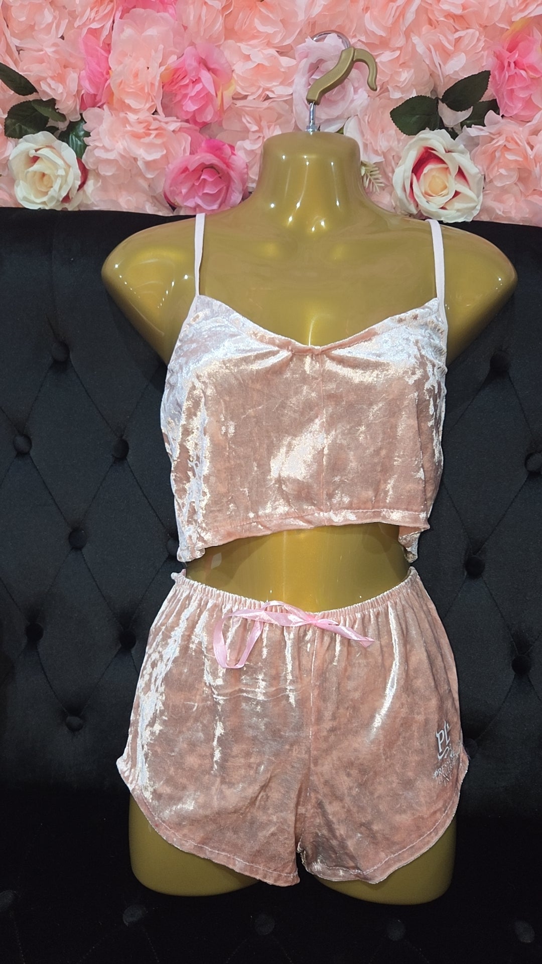 Velvet Two-Piece Pajama Set