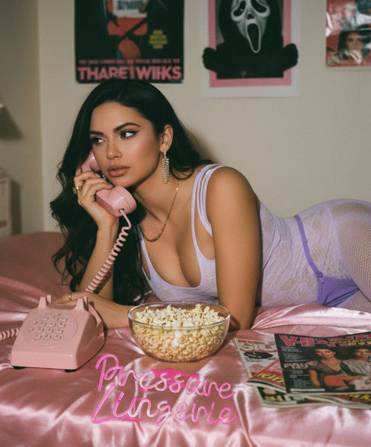 Pink Lace Fishnet Jumpsuit – Crotchless