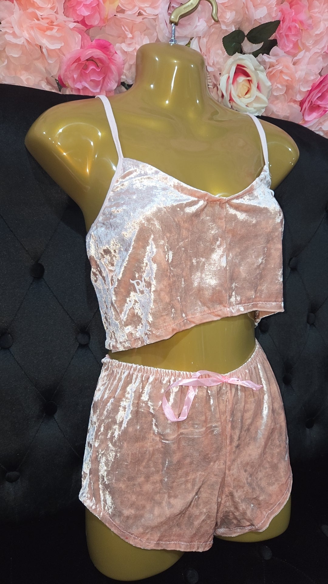 Velvet Two-Piece Pajama Set