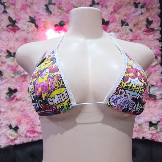 Pop Art Print Exotic Bikini Set  2-PC