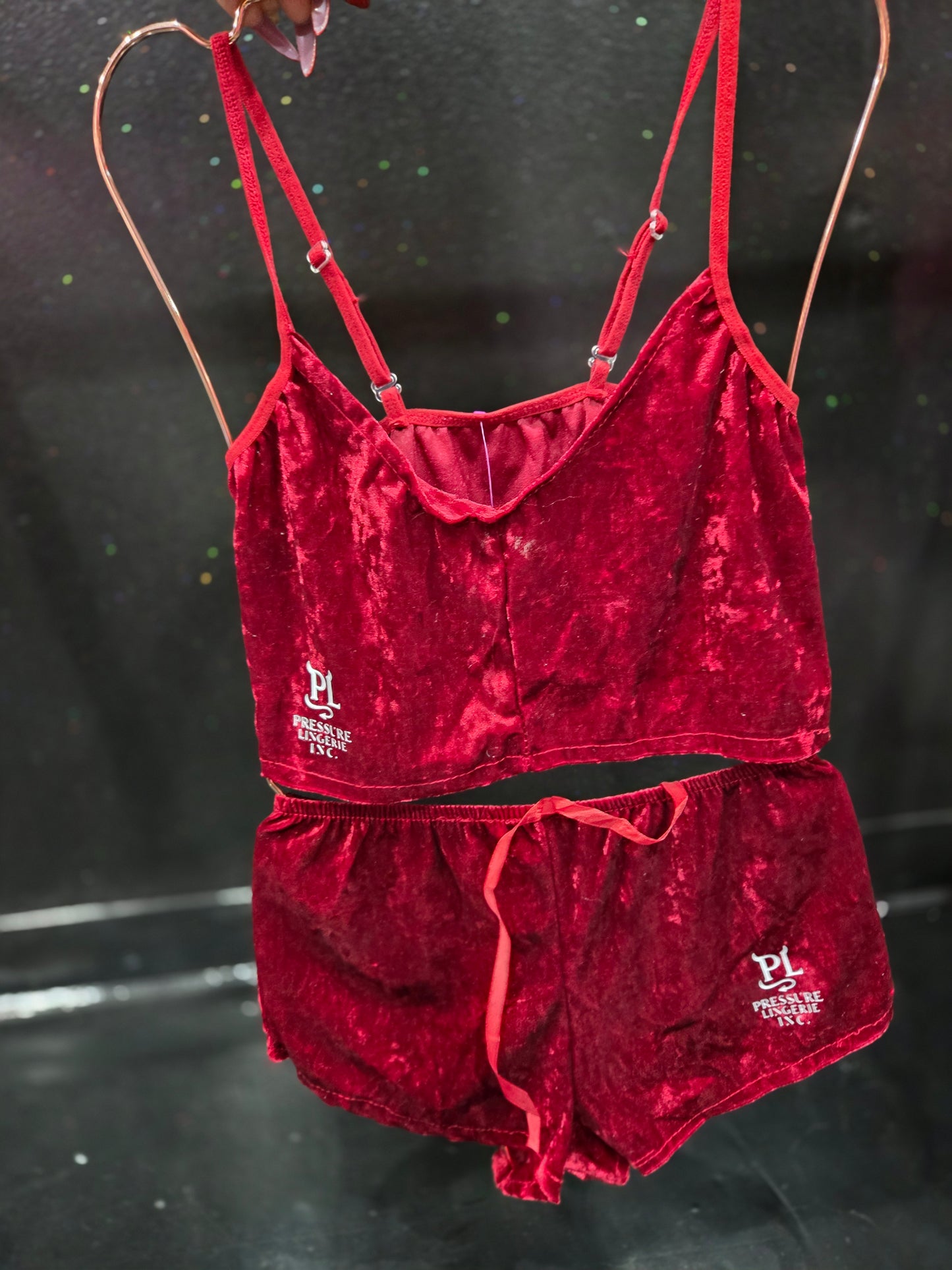 Velvet Two-Piece Pajama Set