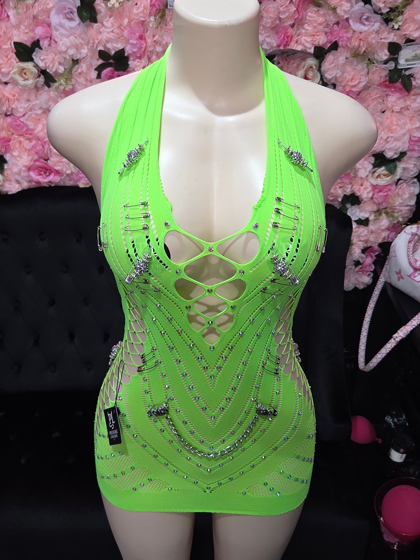 GloGetter Rhinestone Bodycon Dress