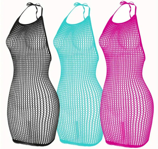 Pressure Lingerie – Fishnet Mini Dress – Style 01