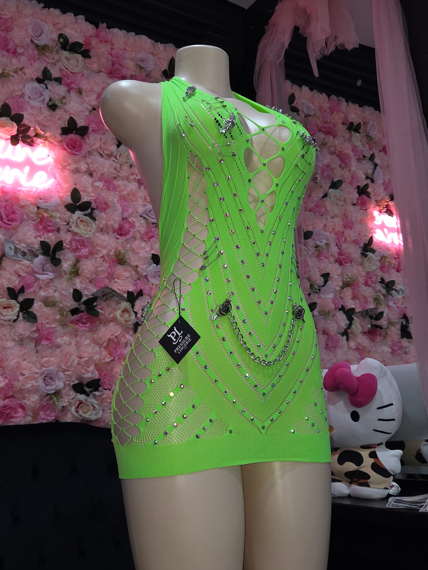 GloGetter Rhinestone Bodycon Dress
