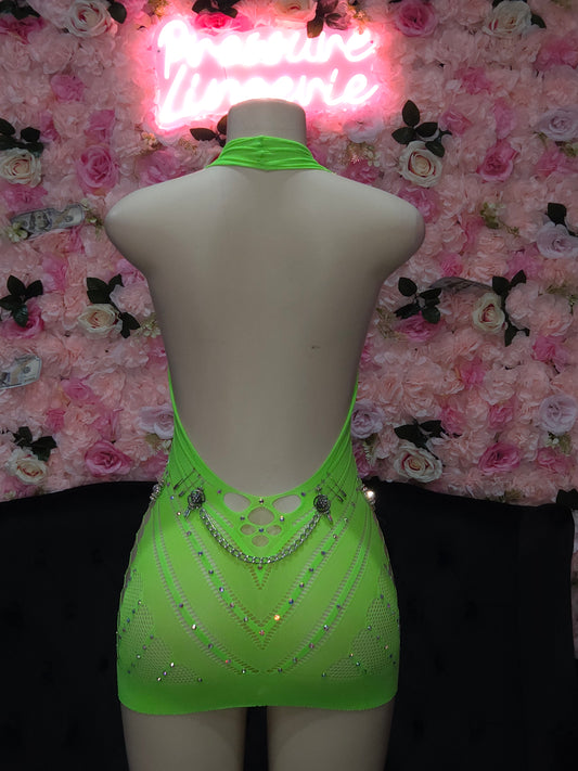 GloGetter Rhinestone Bodycon Dress