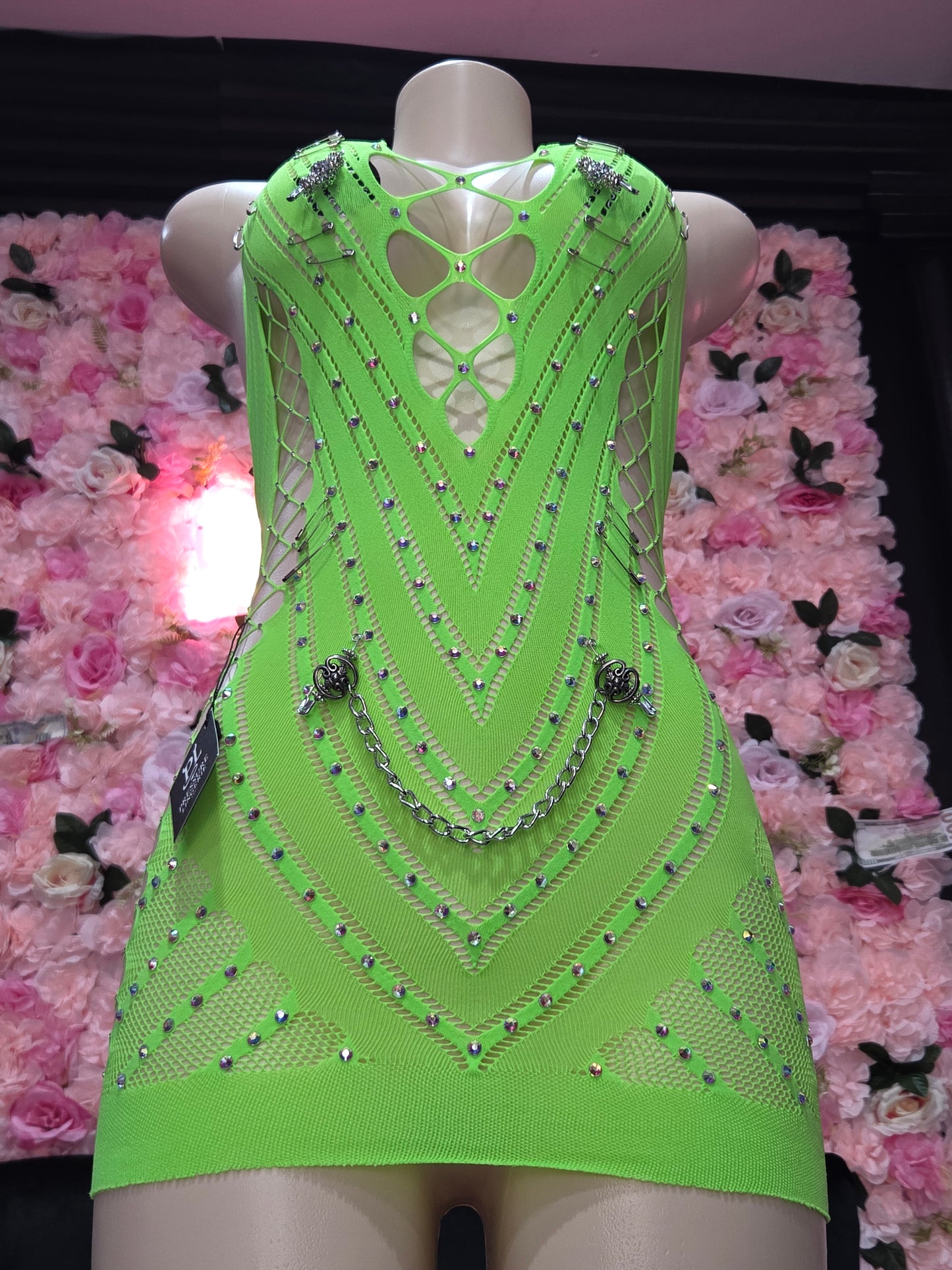GloGetter Rhinestone Bodycon Dress